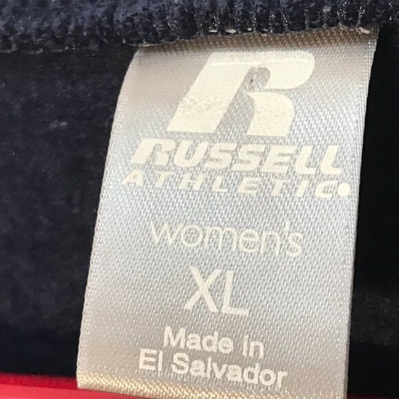 Russell Athletics Athletic Blue V Neck Long Sleeve Sweater Women XL - Picture 4 of 5